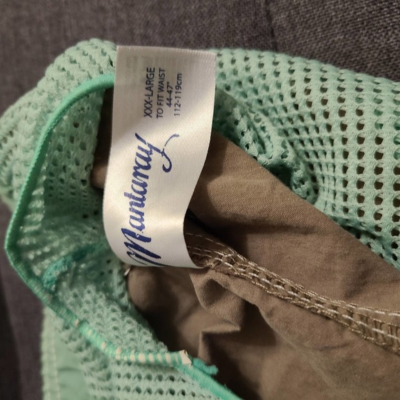 Mantaray Mens Swimwear, Tan with Mint Green Trim. Size 3XL - Picture 7 of 9